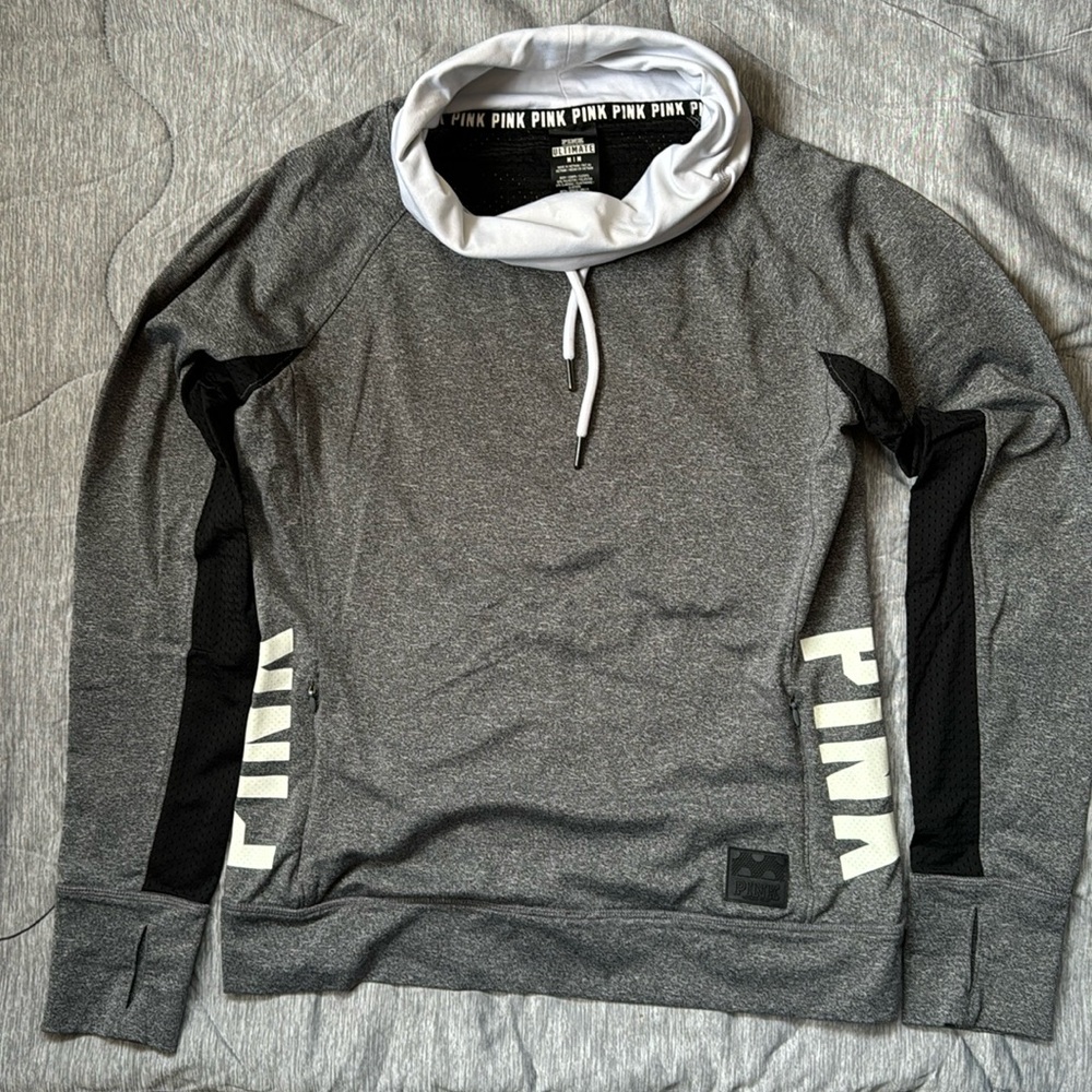 Pink Ultimate cowl neck top work out top